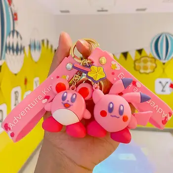 Pvc Kawaii Pokemon Cosplay Kirby Bábika prívesok na Pár je Taška Prívesok Tlačidlo Príslušenstvo Veľkoobchod Keychain Dievča Dieťa Roztomilý Darček