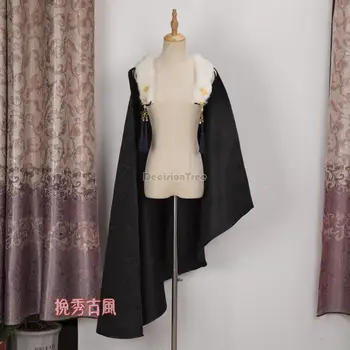 2023 Dávnych cape muž cape imitácia kožušiny kavalírství pekný Hanfu oblečenie Čínsky štýl dávnych kostým