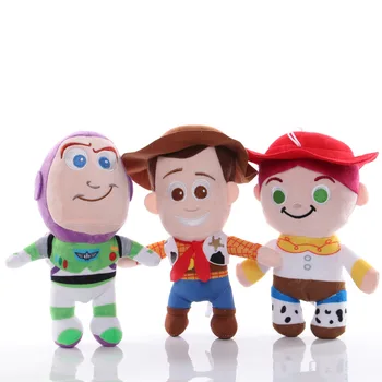Disney Toy Story 4 Woody Jessie Buzz Lightyear, Plyšové Hračky Komiksu, Anime Plnené Woody Bábiky Keychain Taška Prívesok Deti Vianočné Darčeky