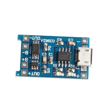 Micro 5V 1A USB 18650 Lítiové Batérie, Nabíjanie Rada Modul+Ochrana