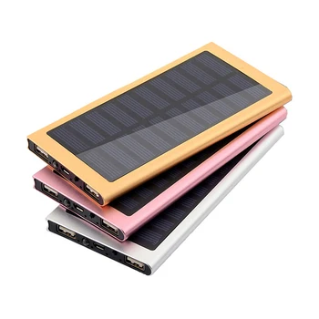 1Pcs 7566121 Solar Power Bank Prípade Powerbank Kryt Prázdny DIY Power Bank Okno Dual USB Kit Nabíjačka, Baterka