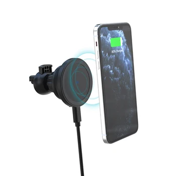 Elektromagnetické Pole Bezdrôtová Nabíjačka do Auta Pre iPhone 14 Plus 13 12 Pro Max Mini Auto Držiaka Telefónu Qi Rýchle Bezdrôtové Nabíjačky